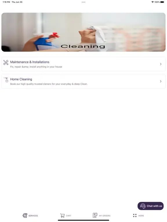 Capturas de tela do FM PLUS+ Services Management iPad 
