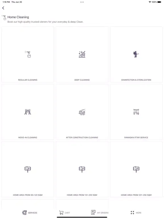Capturas de tela do FM PLUS+ Services Management iPad 