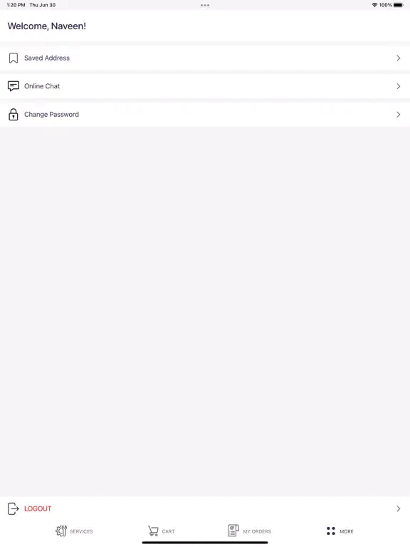 Capturas de tela do FM PLUS+ Services Management iPad 