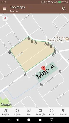 Capturas de tela do Tools for Google Maps