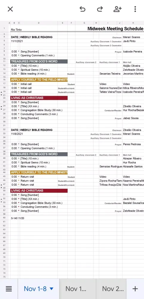 Meeting Schedule Builder应用截图