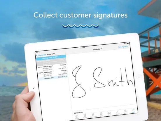 Ảnh chụp màn hình của SB for ServiceCEO iPad 