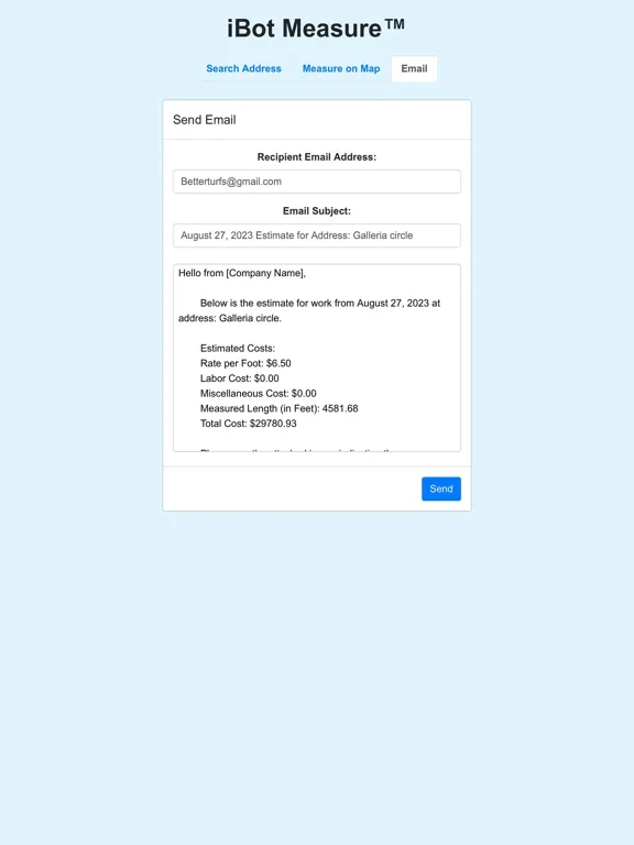 iBot Measure iPad  স্ক্রিনশট