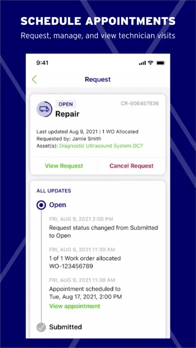 Скриншоты ServiceMax Engage