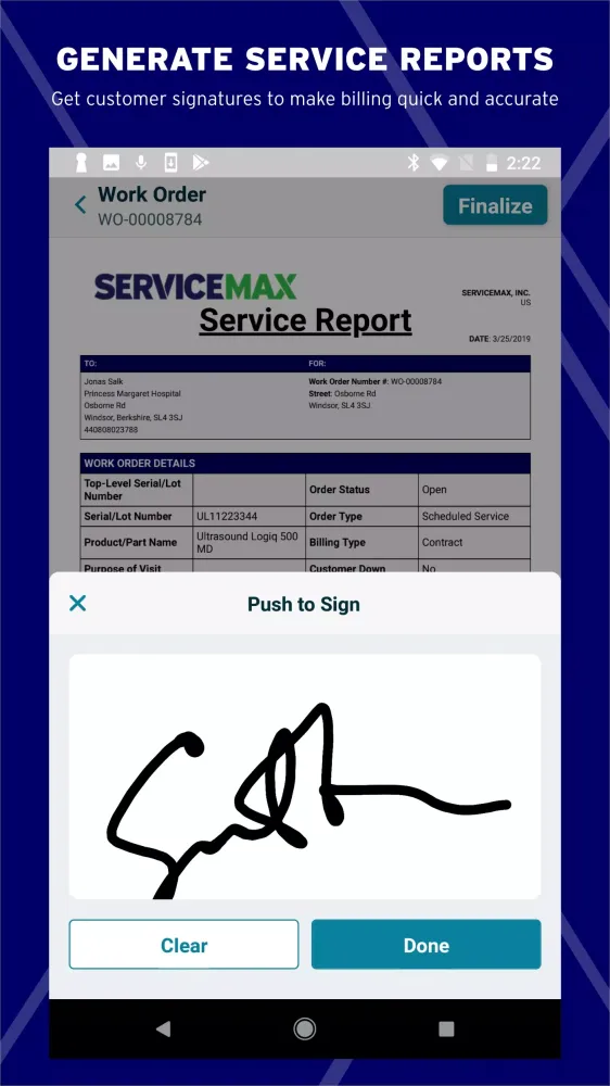 ServiceMax Go Screenshots