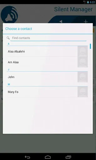 Capturas de pantalla de Silent Manager white-list call