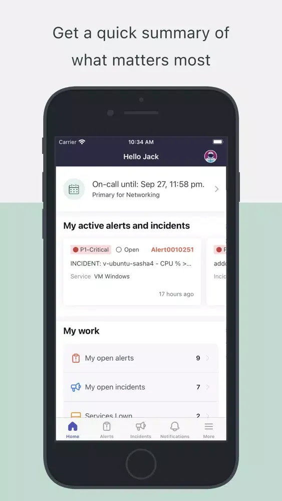 Ảnh chụp màn hình của Lightstep Incident Response