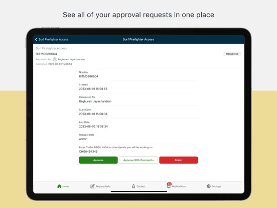 My ServiceNow iPad  স্ক্রিনশট