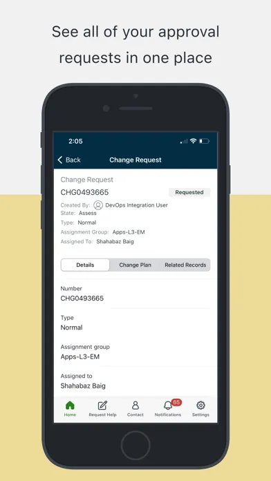 My ServiceNow স্ক্রিনশট