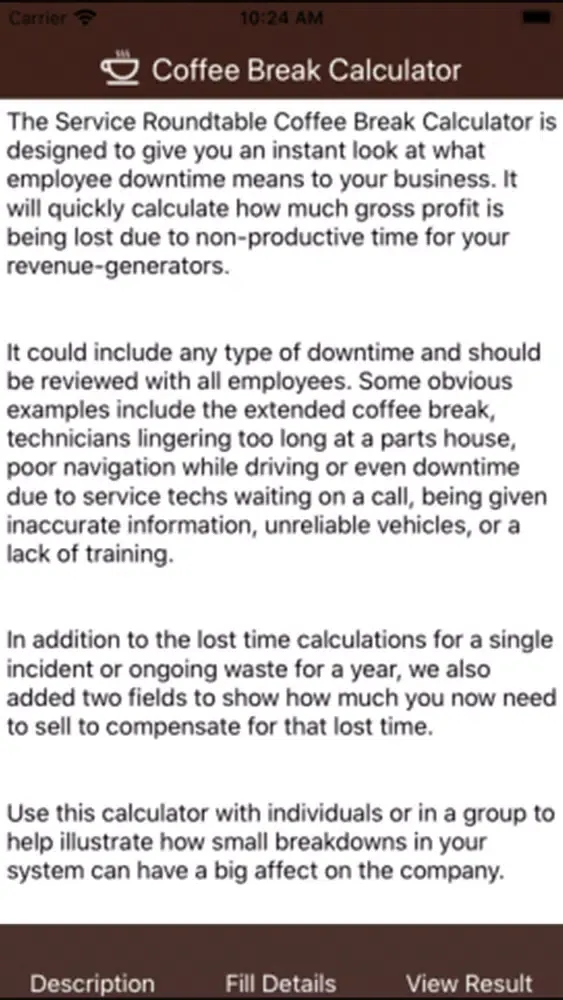 تصاویر Coffee Break Calculator