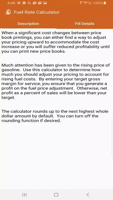 Fuel Price Adjustment Calculat 스크린샷