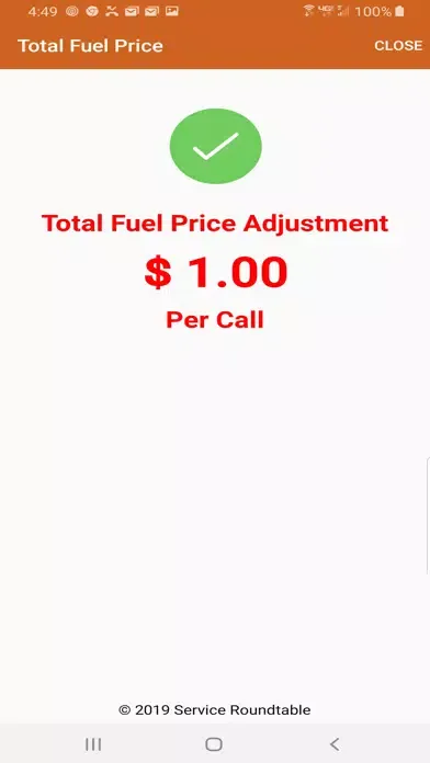 Fuel Price Adjustment Calculat 스크린샷