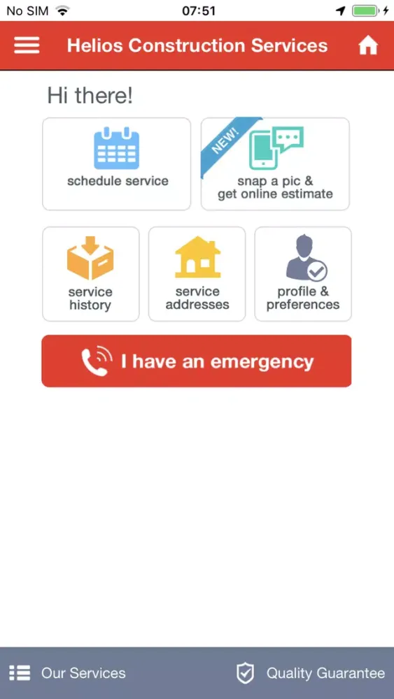 Zrzuty ekranu Helios Construction Services