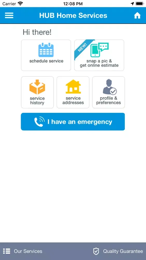 Screenshot di Hub Home Services