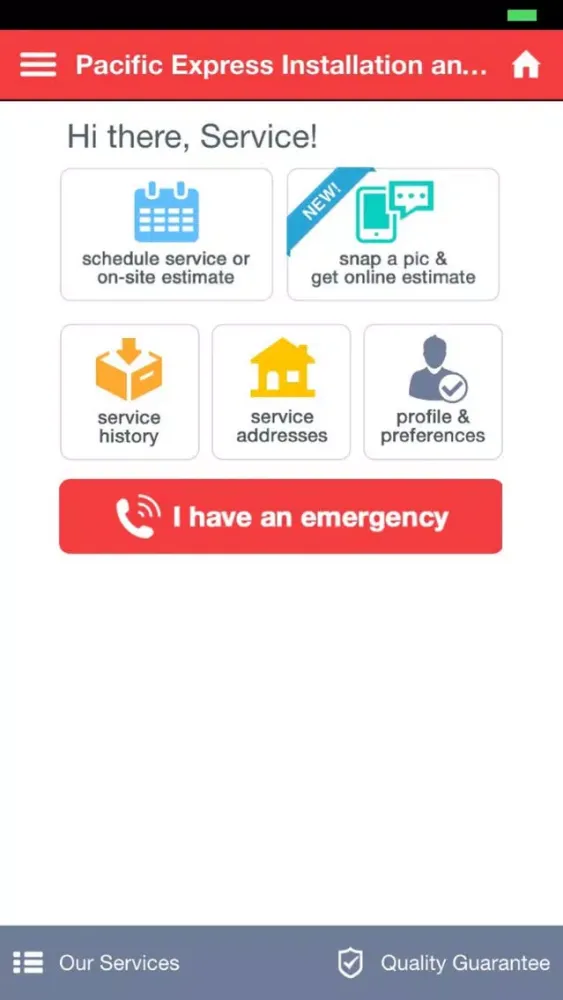 Pacific Express Installations and Services Screenshots