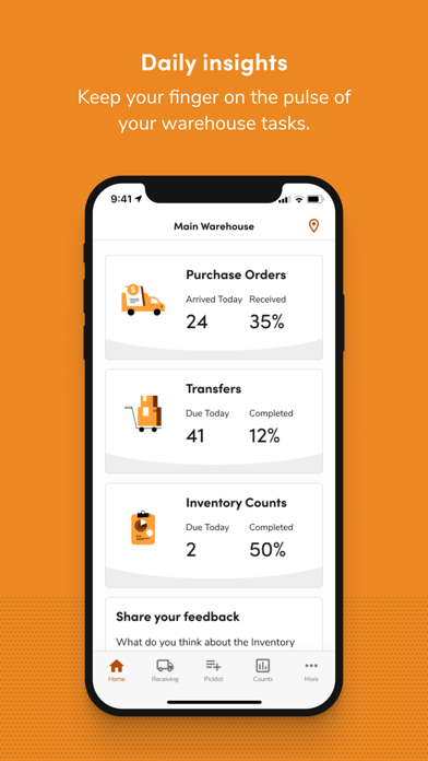 Capturas de tela do ServiceTitan Inventory