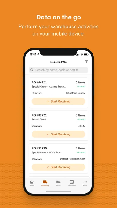 Ảnh chụp màn hình của ServiceTitan Inventory