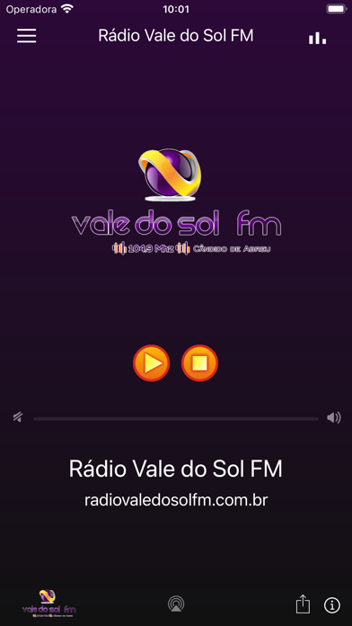 Ảnh chụp màn hình của Rádio Vale do Sol FM - PR