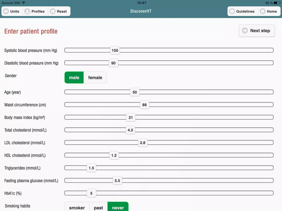 Tangkapan layar DiscoverHT iPad
