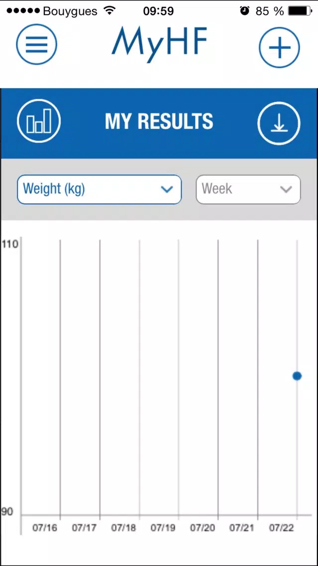Screenshot di MyHF