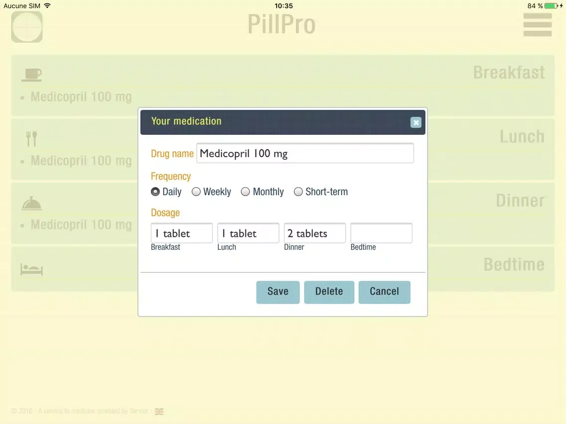 Zrzuty ekranu Pill Pro iPad 