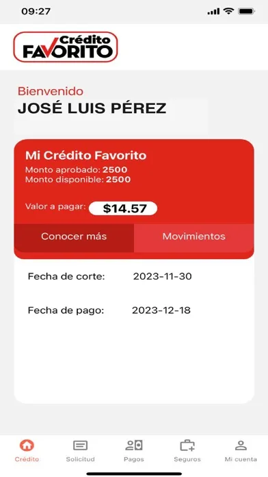 Crédito Favorito स्क्रीनशॉट