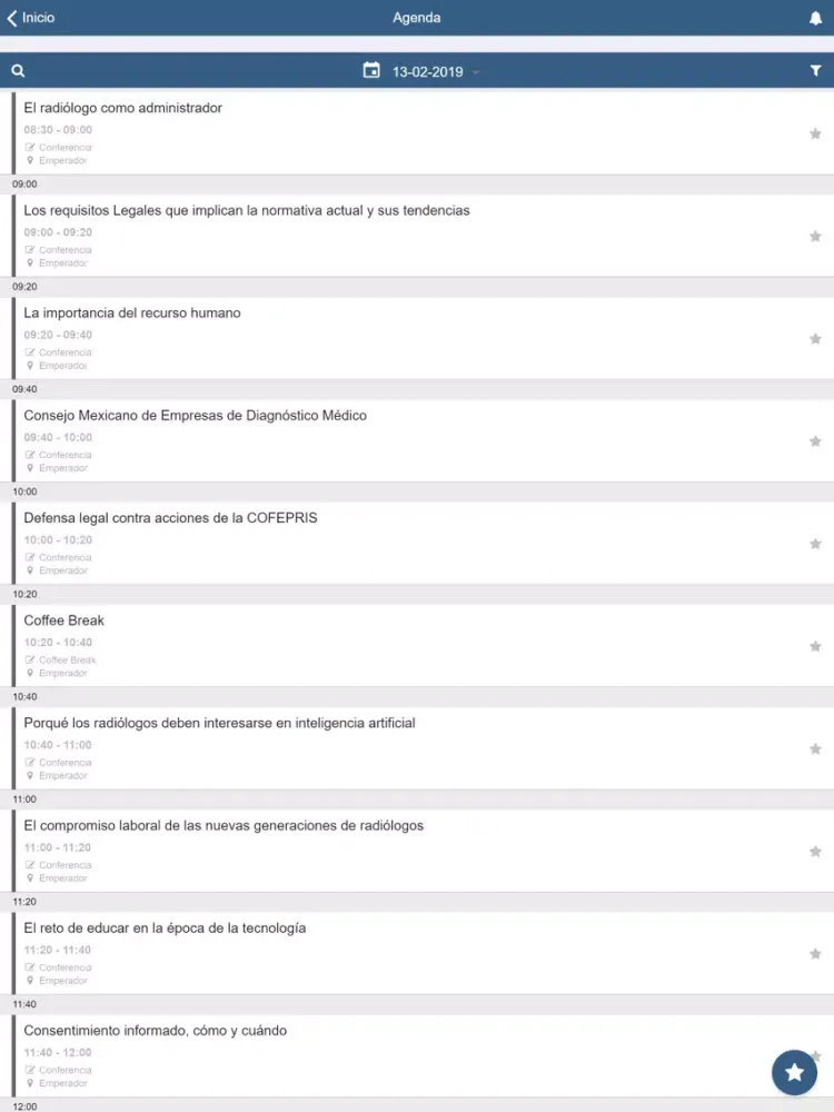 SMRI Eventos iPad  Screenshots