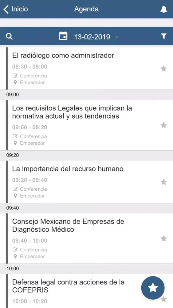 SMRI Eventos Screenshots