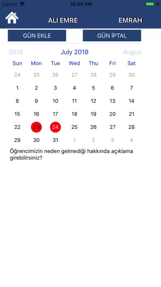Zrzuty ekranu Servis İzleme - Veli