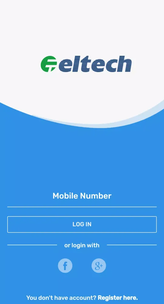 ภาพหน้าจอของ Eltech Customer App