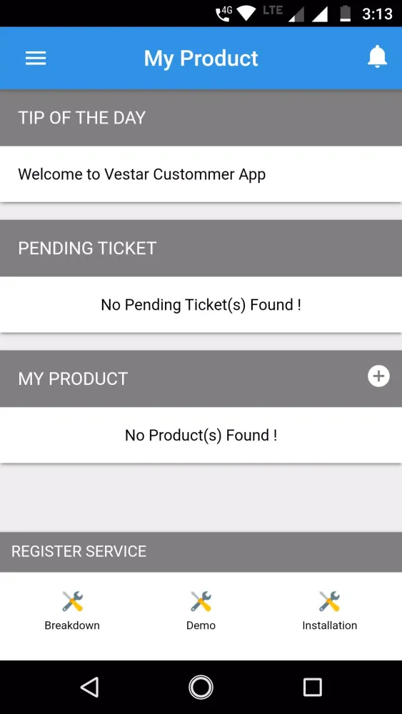 ภาพหน้าจอของ Eltech Customer App