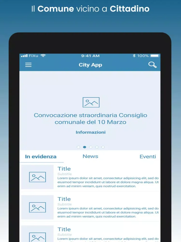 Скриншоты City App - il Comune in tasca iPad 