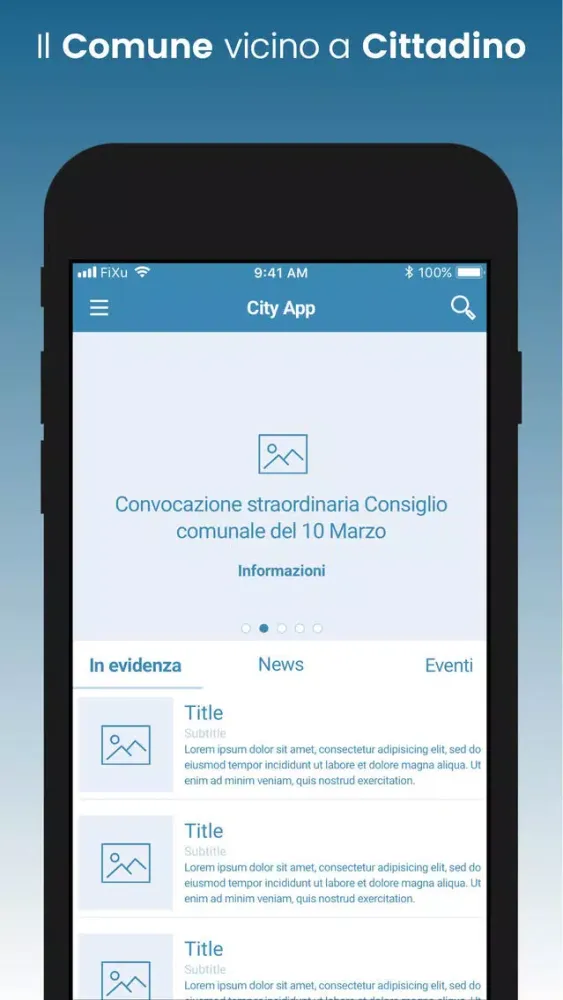 Скриншоты City App - il Comune in tasca