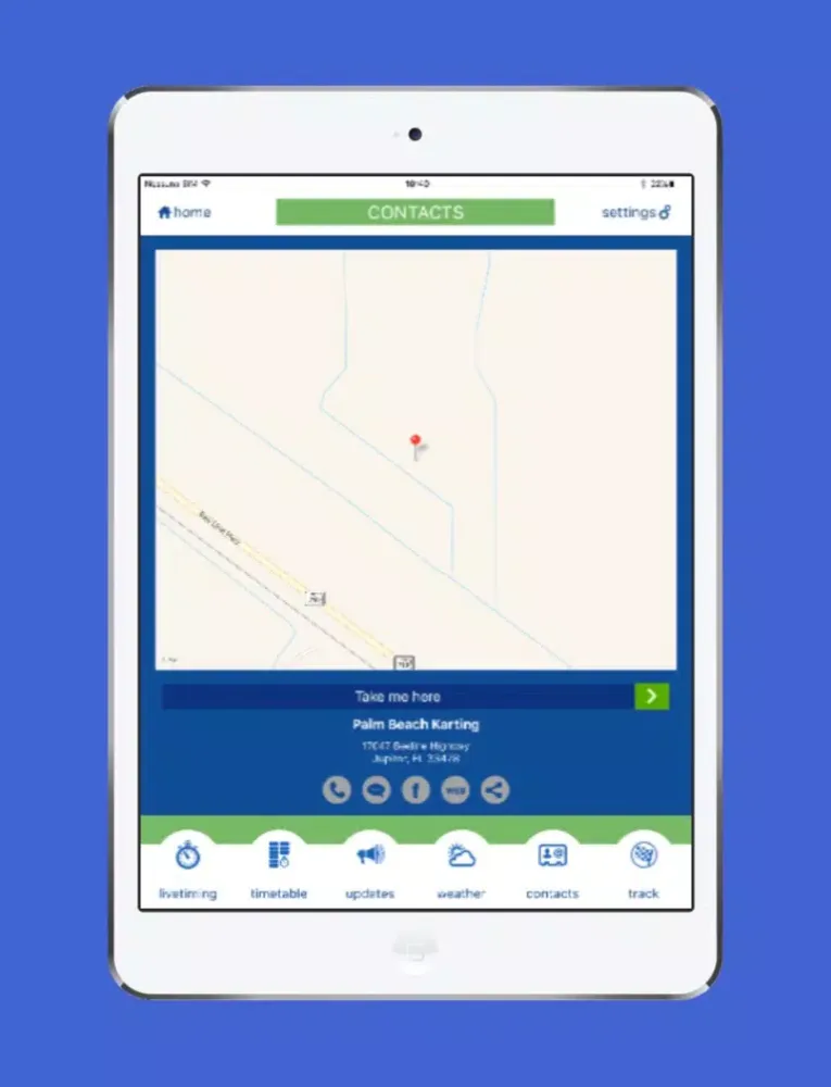 ภาพหน้าจอของ Palm Beach Karting iPad 