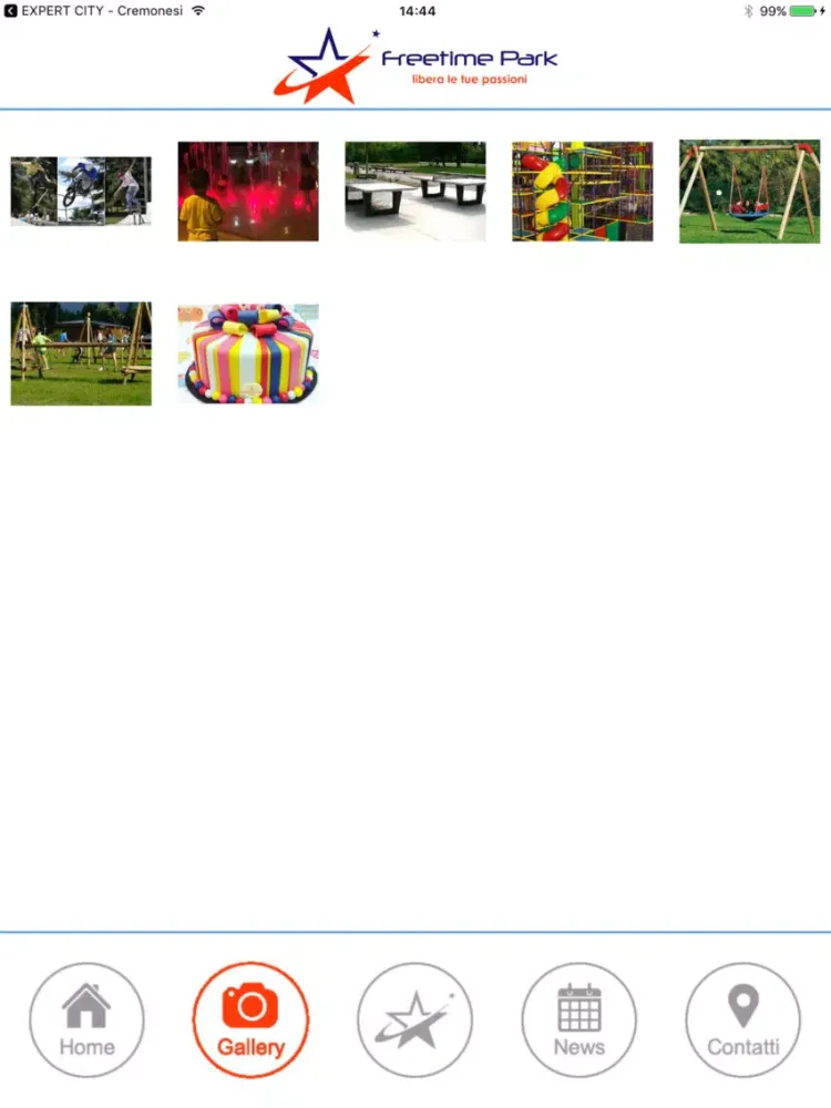 Tangkapan skrin FreetimePark iPad 