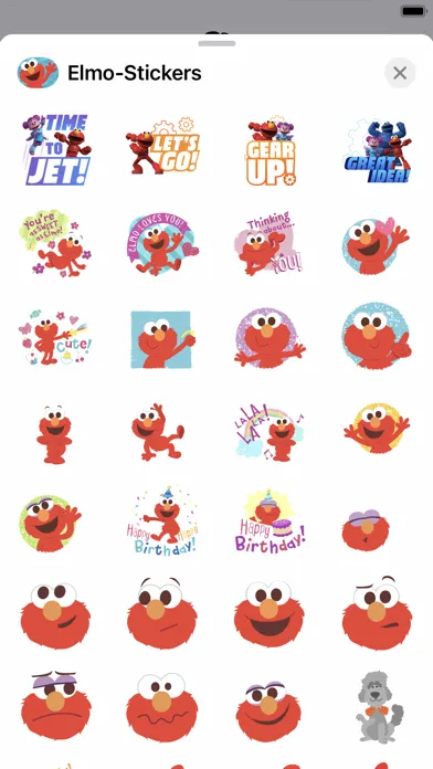 Скриншоты Elmo Stickers