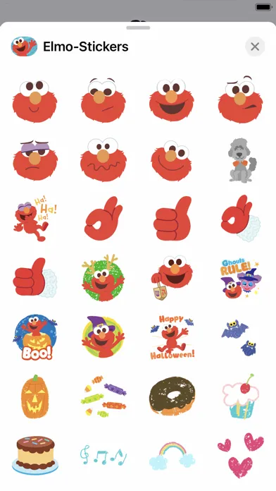 Скриншоты Elmo Stickers