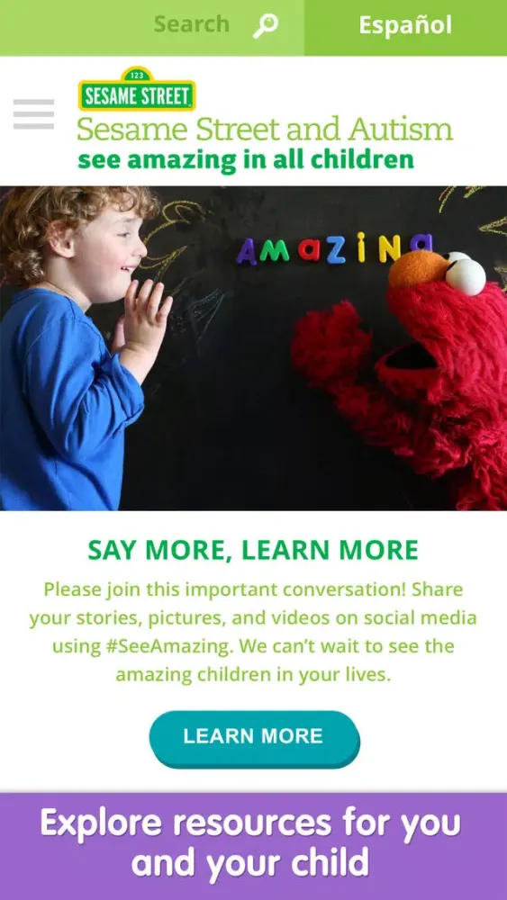 Sesame Street and Autism Ekran Görüntüleri