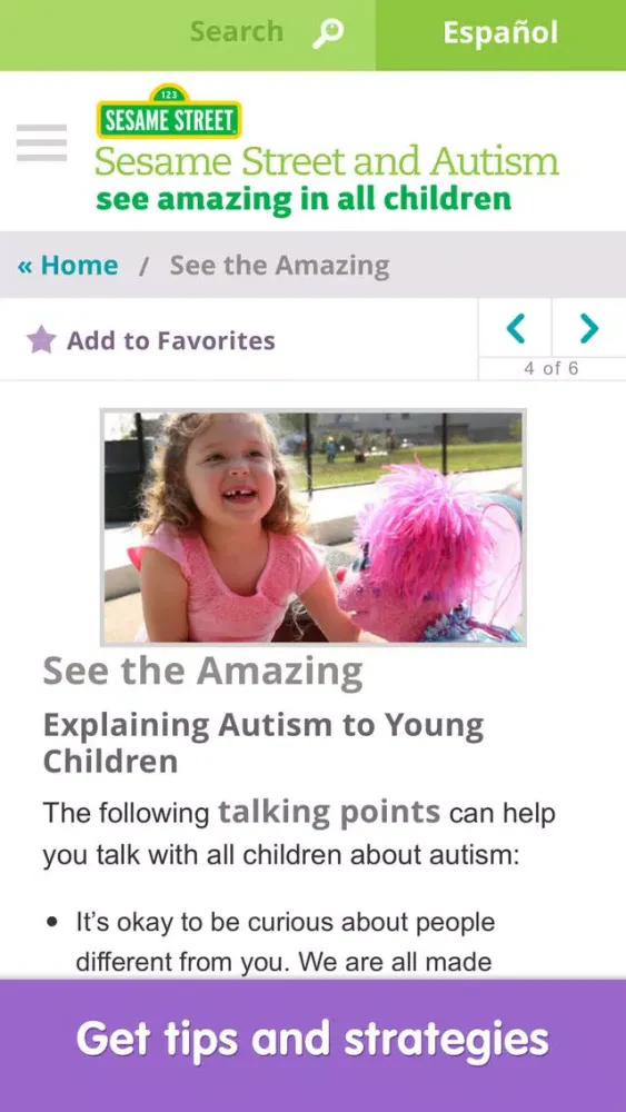Sesame Street and Autism Ekran Görüntüleri