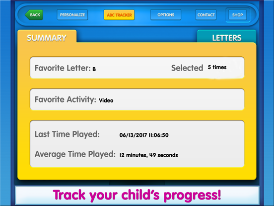 Elmo Loves ABCs Lite iPad  Screenshots