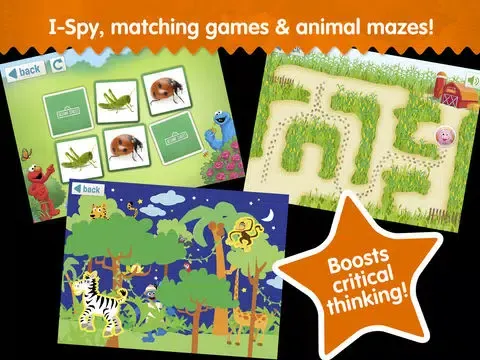 Ảnh chụp màn hình của Elmo's Animals: A Sesame Street S'More App iPad 