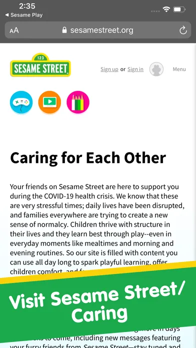 Captures d'écran de Sesame Street: Family Play