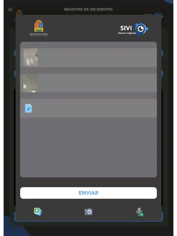 Zrzuty ekranu Sistema Vigilante SIVI iPad 
