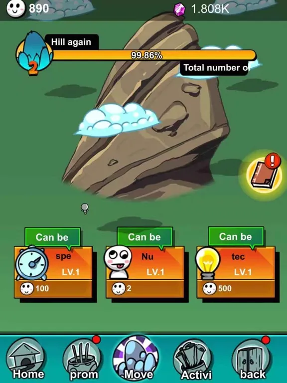 Tangkapan skrin Mountain digger iPad 