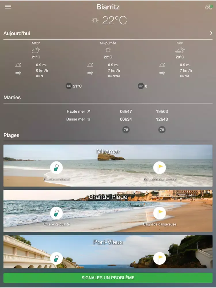 تصاویر Biarritz Infoplages iPad 