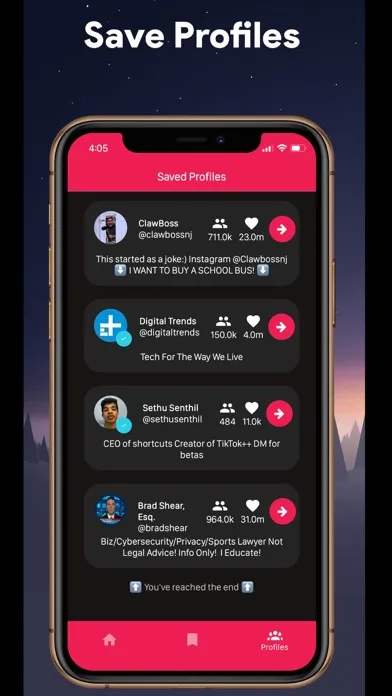Capturas de pantalla de SaveTok