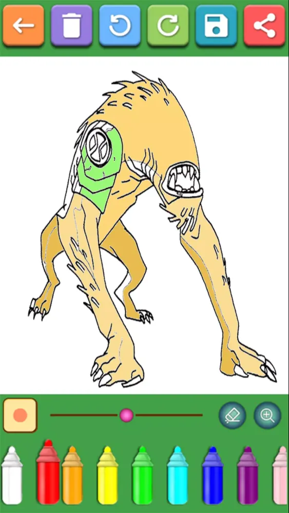Alien Ben Coloring Pages Ekran Görüntüleri