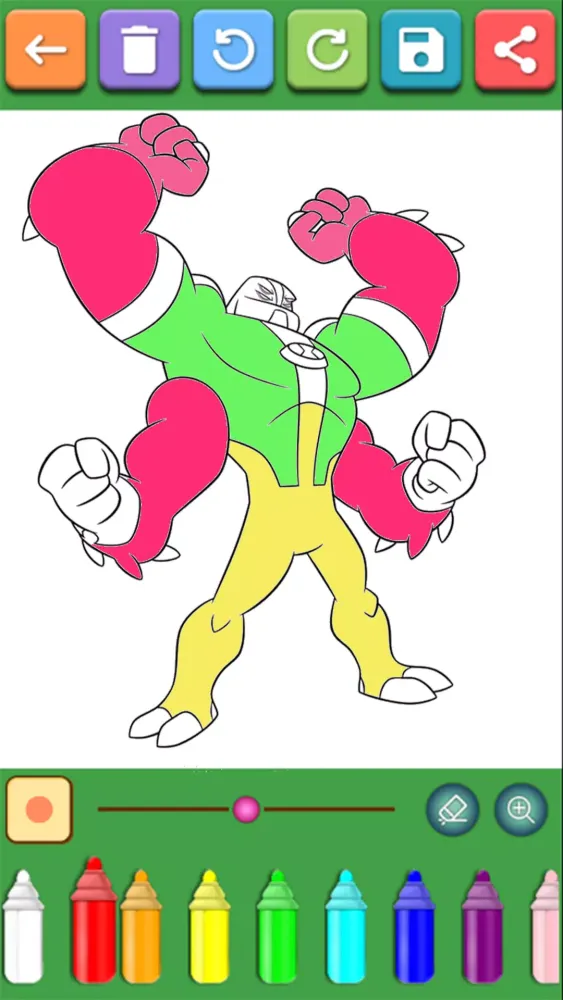 Alien Ben Coloring Pages Ekran Görüntüleri