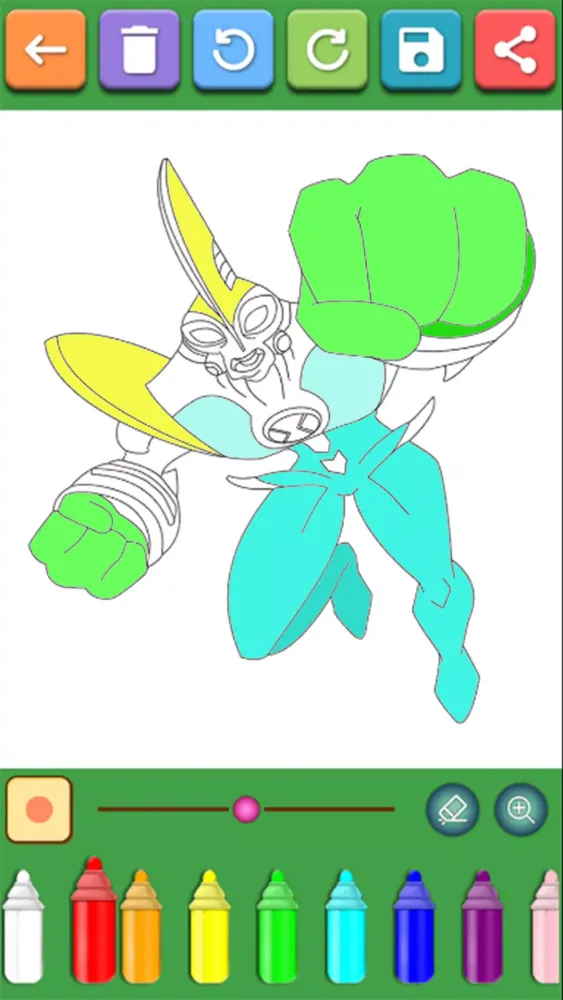 Alien Ben Coloring Pages Ekran Görüntüleri