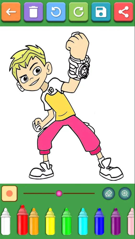 Alien Ben Coloring Pages Ekran Görüntüleri